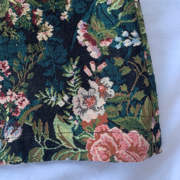 Floral jacquard a-line mini skirt - Picture 2 of 3